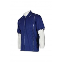 FA070 提花條領polo衫 度身訂製 條紋撞色polo衫 polo衫生產商 FA070 提花條領polo衫 度身訂製 條紋撞色polo衫 polo衫生產商